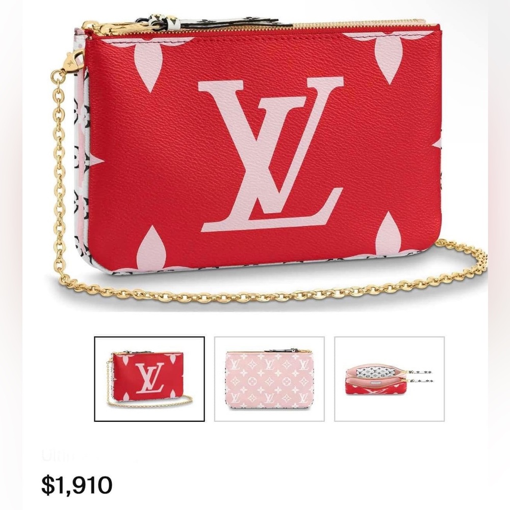 Louis Vuitton Red and White Crossbody Bag